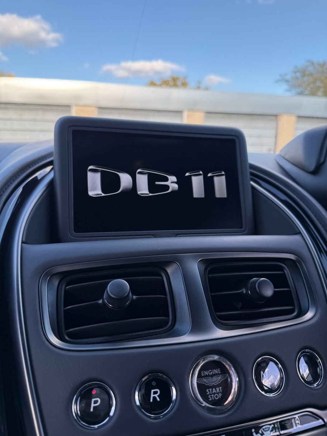 Aston Martin DB11 infortainment screen