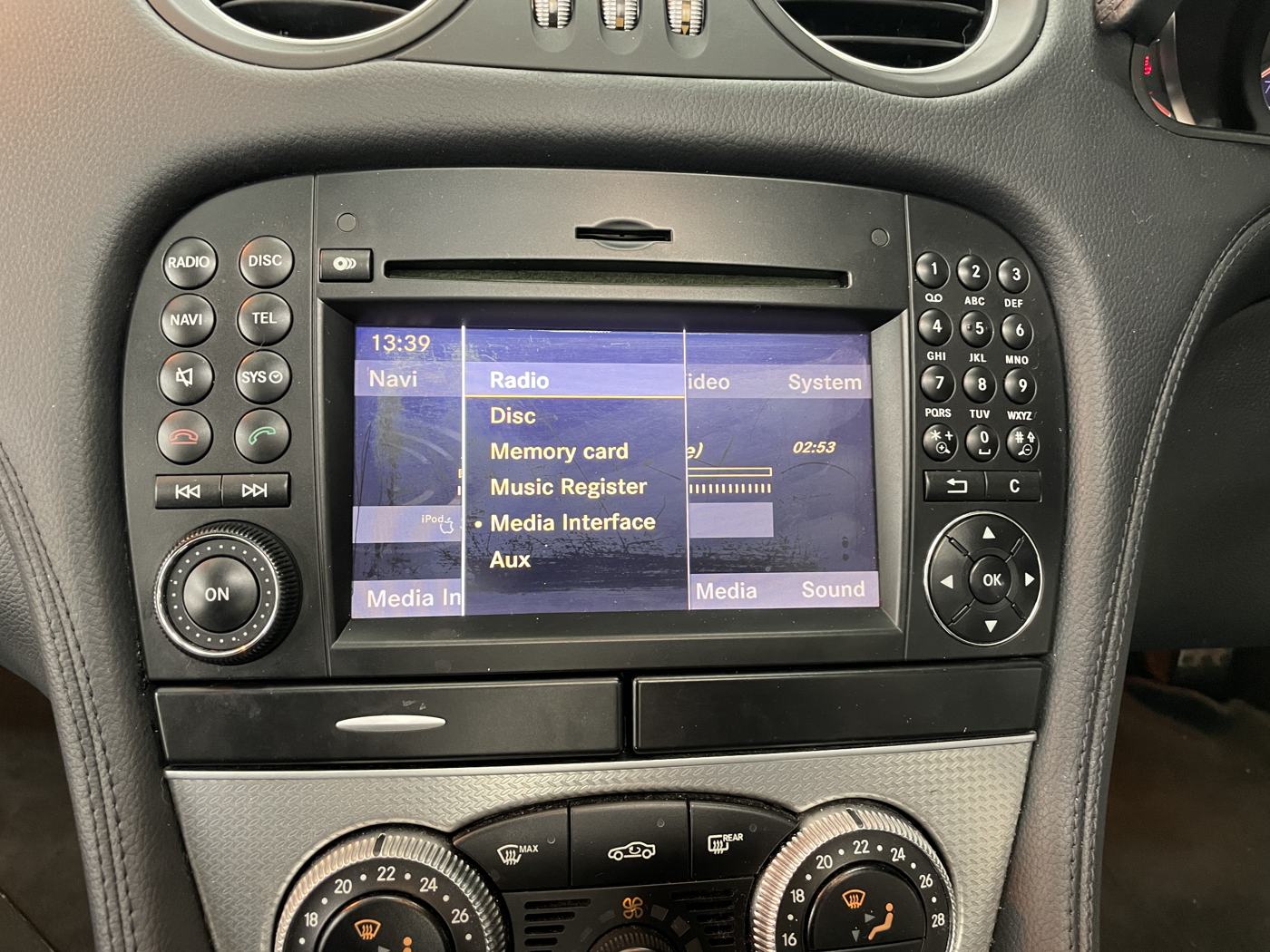 New Media Interface Menu